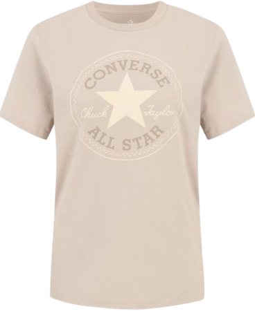 KOSZULKA SPORTOWA CONVERSE UNISEX CHUCK PATCH BEIGE