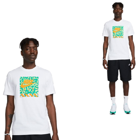 KOSZULKA MĘSKA SPORTOWA NIKE SS NSW BRANDRIFFS HBR